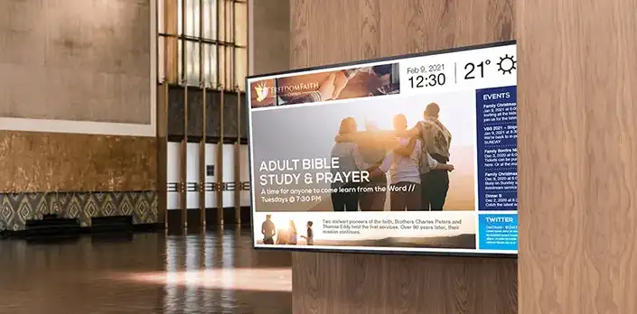 church digital signage thumb