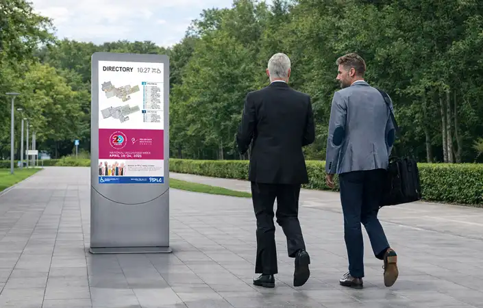 corporate outdoor digital signage