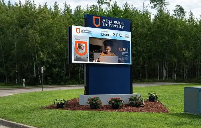 education outdoor digital signage