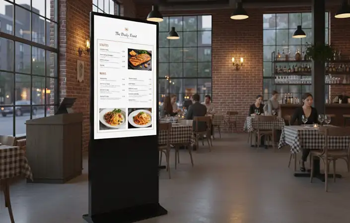 tableros de menú digitales independientes