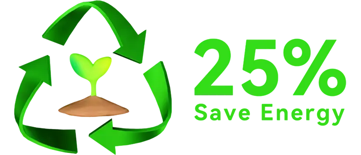 DVNS Series energy efficiency 25 percent savings