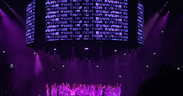 DVW Series curved mobile LED display at live event