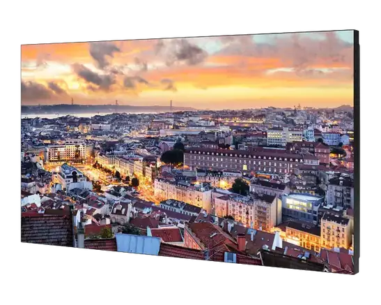VWK-55HE 55-inch high brightness LCD video wall panel, 3/4 angle product view