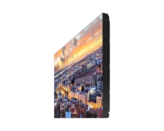 VWK-55HE high brightness LCD video wall installed in bright commercial environment