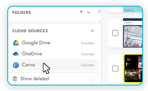 Integrations and API services settings