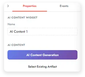 AI content generation inside the Layout Designer