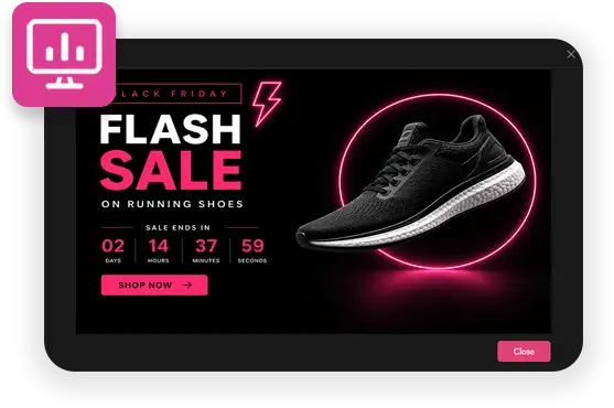 Preview step: reviewing and customizing the generated signage content