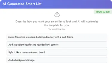 smart list ai stylizer